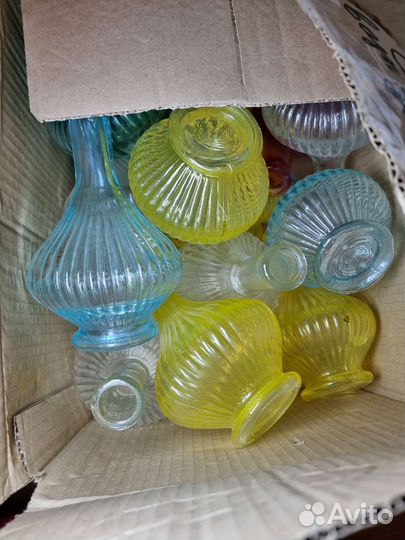 Ваза стеклянная тюльпан