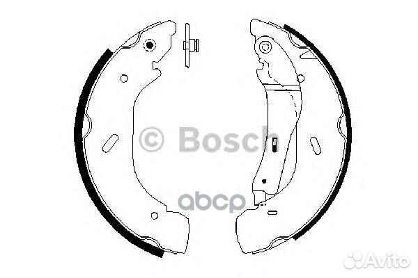 Колодки тормозные барабанные bosch 0 986 487 61