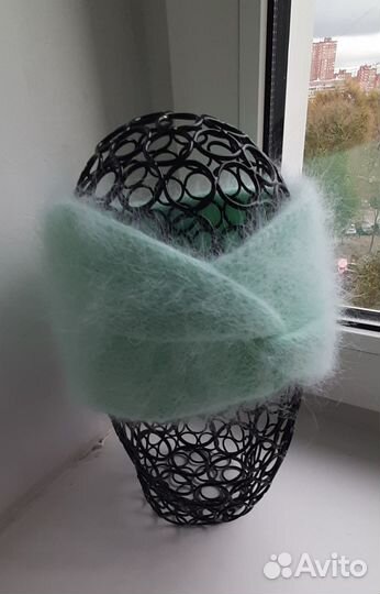 Повязка на голову вязаная