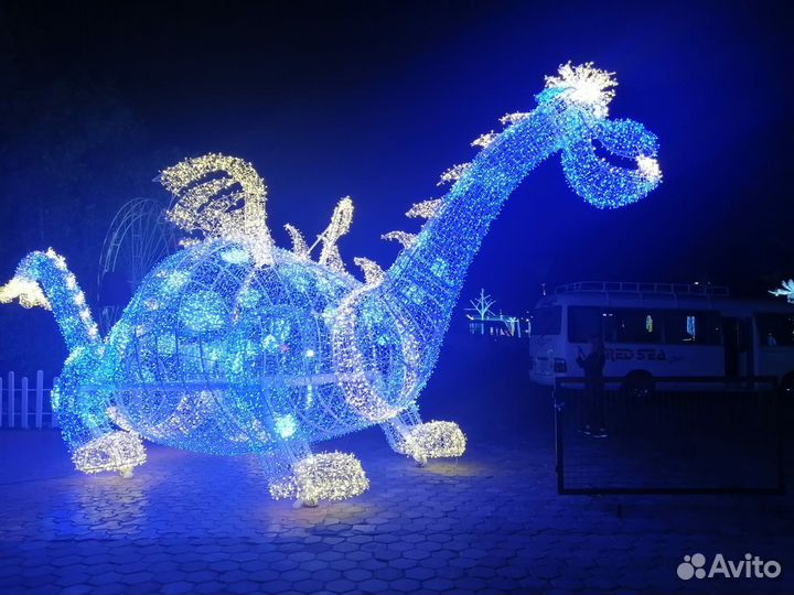 Новогодняя световая фигура Дракон