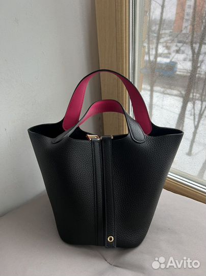 Hermes Picotin black/rose tyrion 18