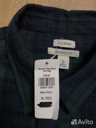 Фланелевая рубашка L.L. Bean USA XL женская новая