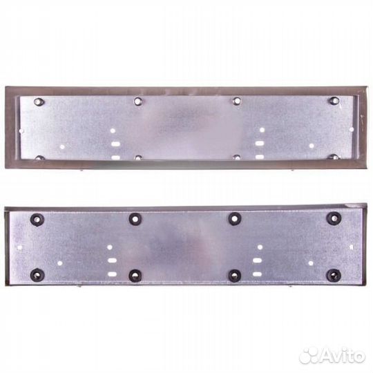 Рамка номерного знака хром из стали антивандал