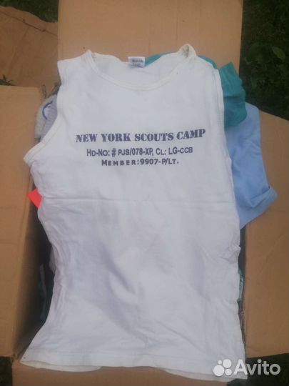 Вещи на мальчика коробка