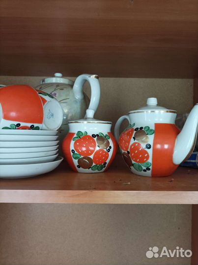 Чайный сервиз Кузяевский фарфоровый завод