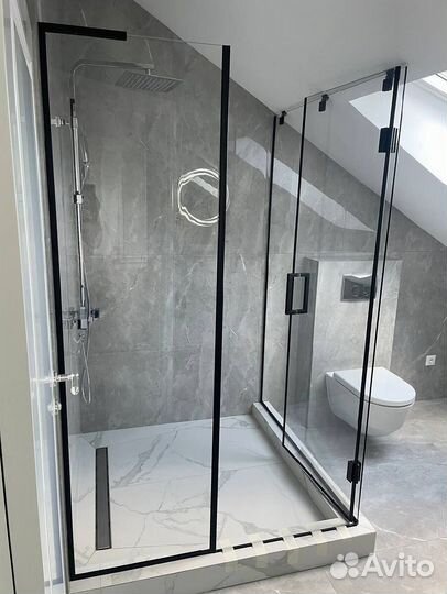 Душевые стеклянные перегородки на заказ