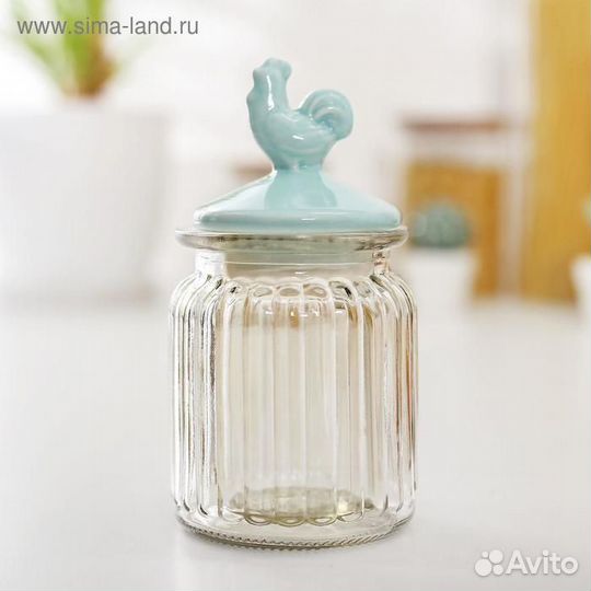 Банка для сыпучих продуктов с керамической крышкой