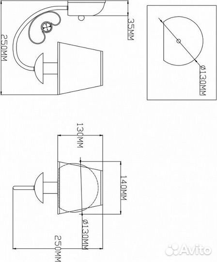Бра Moderli Daniel V2490-1W