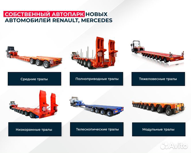 Перевозка негабарита, Аренда трала