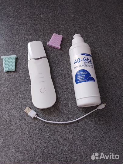 Аппарат для ультразвуковой чистки лица + гель