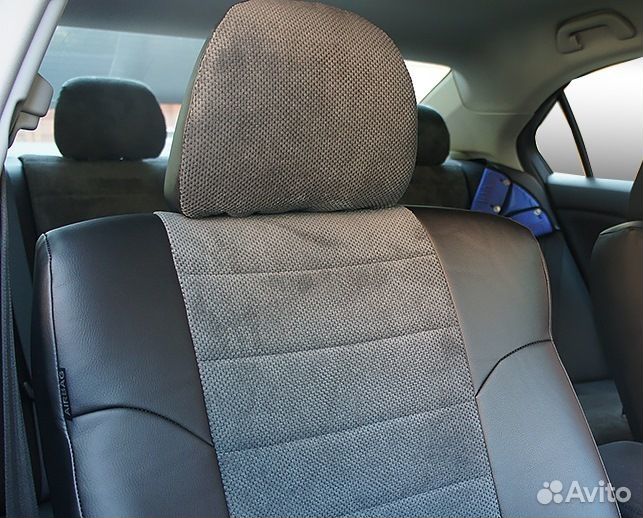 Чехлы Renault Fluence Экокожа+велюр Автопилот