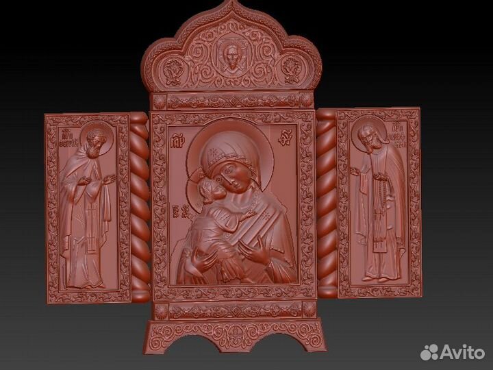 Иконы.Кресты.Ангелы.Киоты (чпу stl макеты)