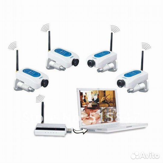 Видеокамеры 2.4GHz Digital Wireless Security Kit