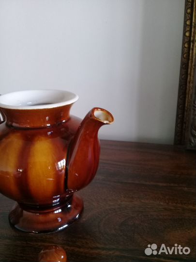 Чайник заварочный/заварник/обливная керамика СССР