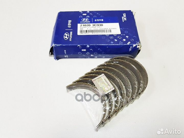 Комплект подшипников скольжения коленвала ORG