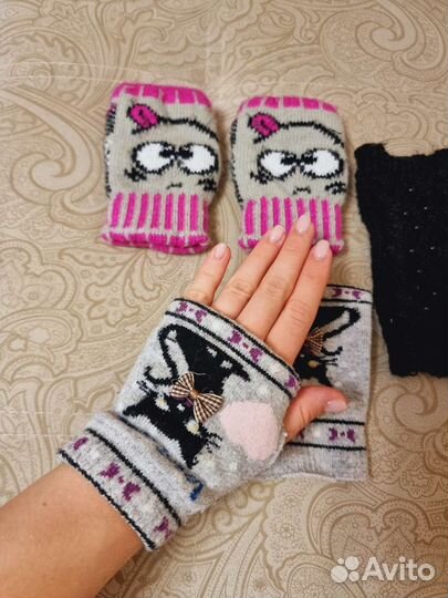 Перчатки митенки