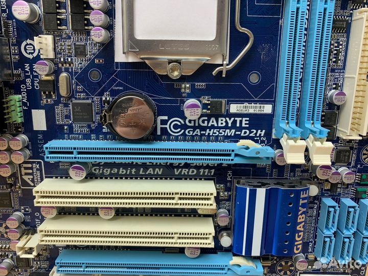 Материнская плата Lga 1156 gigabyte GA-H55M-D2H