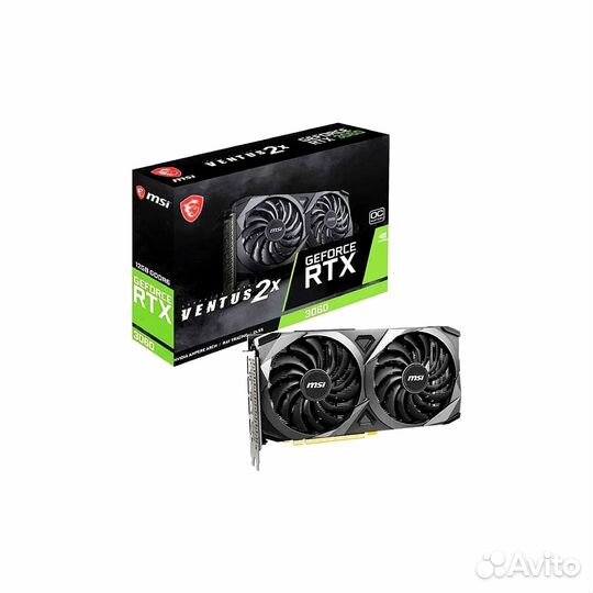 Msi rtx 3060 ventus 2X 12GB OC (новая, гарантия)