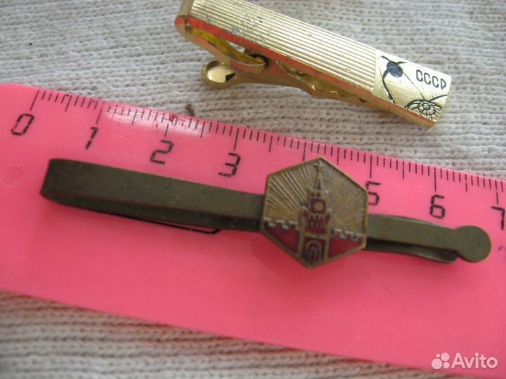 2 зажима для галстука времён СССР