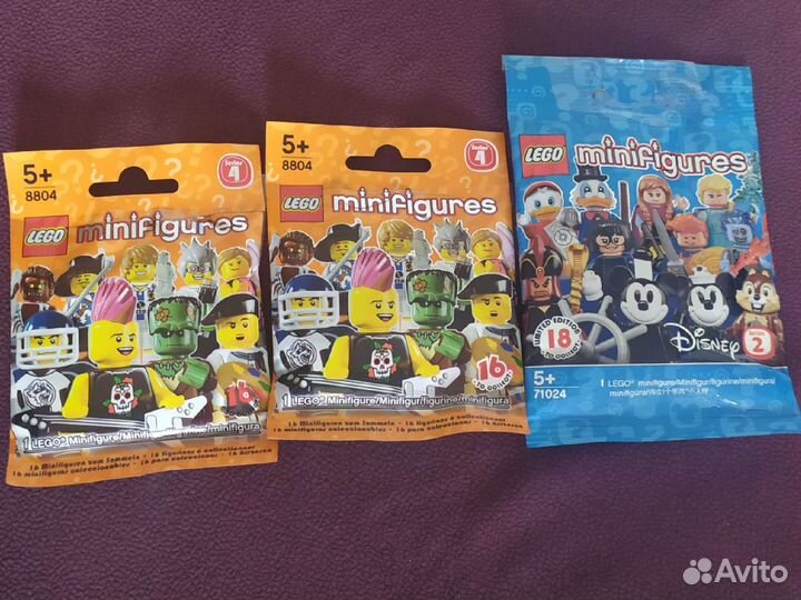 Lego Minifigures серия 4 и серия Дисней 2