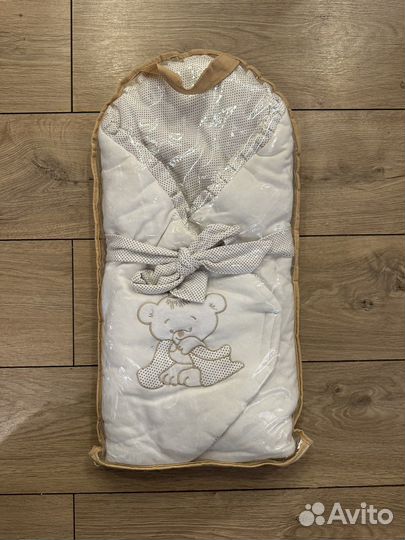 Конверт одеяло на выписку для новорожденного