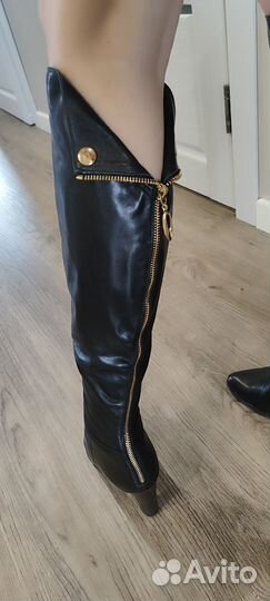 Сапоги женские демисезонные кожаные 38 размер