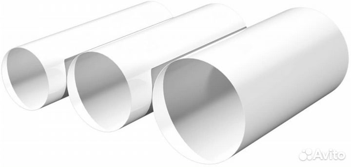 Воздуховод круглый пвх D100, 125, 150, 160