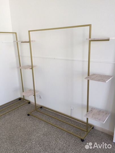 Вешалка напольная, Рейлы в стиле лофт