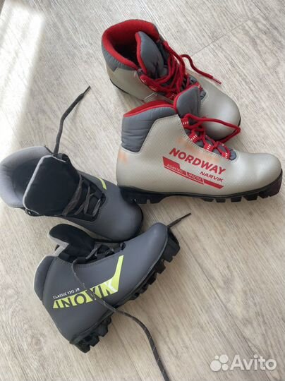 Лыжные ботинки 33,36 р