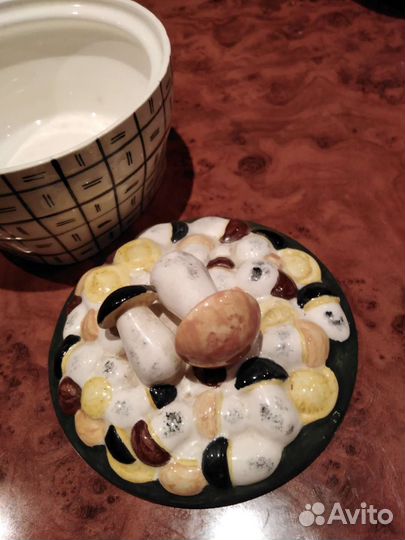 Вазочка сахарница грибница