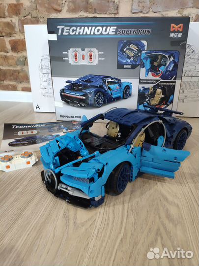 Аналог Lego Technic Bugatti Chiron с моторизацией