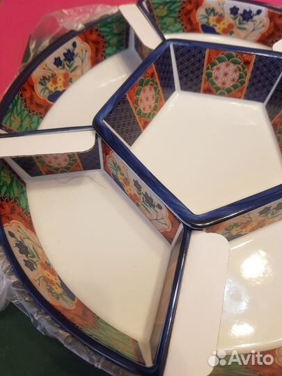 Менажница фарфоровая