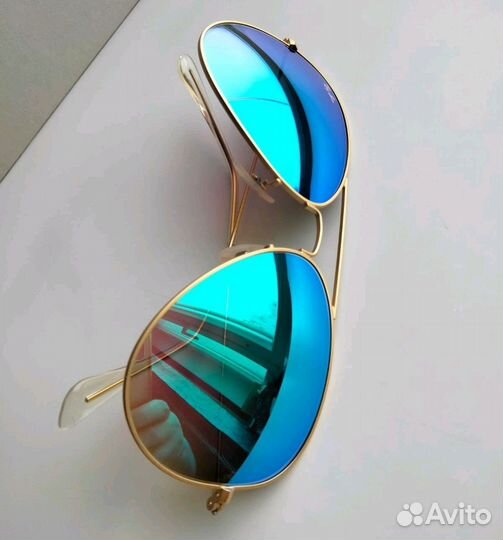 Очки Ray Ban Aviator зеркальные