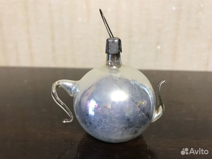 Ёлочные игрушки СССР Чайник и шар 2 штуки