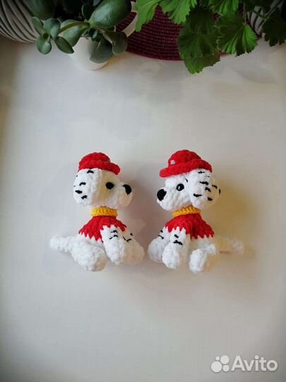 Вязаные игрушки Щенячий патруль Маршал