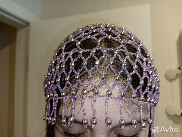 Шапочка из бисера для восточных танцев