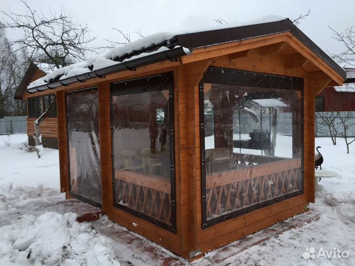 Мягкие окна для беседок, веранд