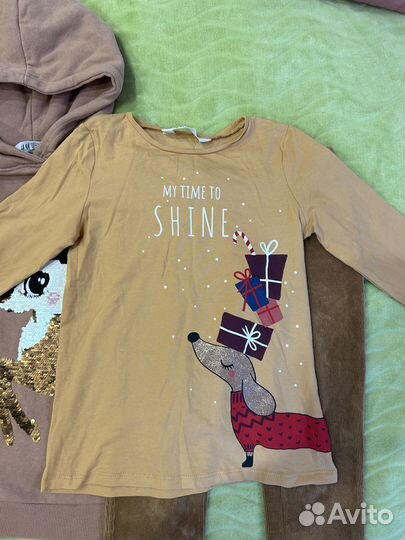 Комплект вещей для девочки р 122-128, h&m и др