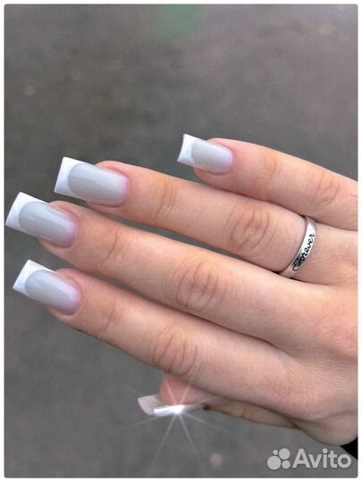 Маникюр с покрытием и укреплением