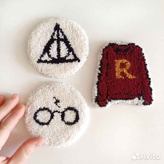 Набор подставок для чашек Гарри Поттер 3 шт