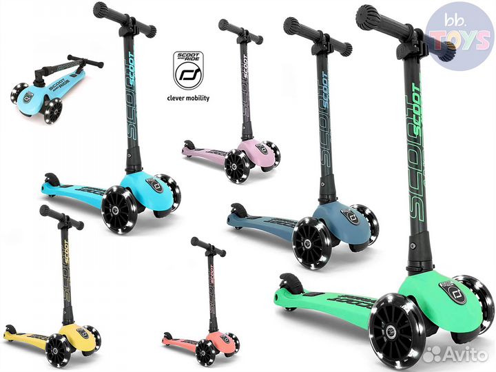 Самокат scoot and ride Highway Kick 3 LED