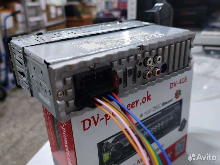 Магнитола DV-Pioneer.ok DV418, пульт на руль