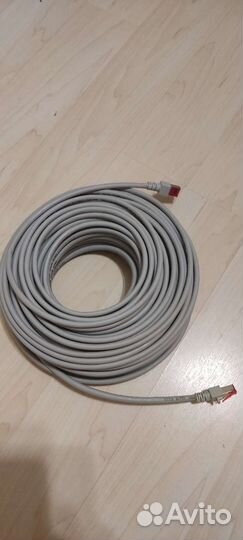 Сетевой кабель патч-корд 30 метров 6 категория