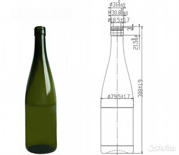 Бутылка Шампанское 0,75 от 1й штуки