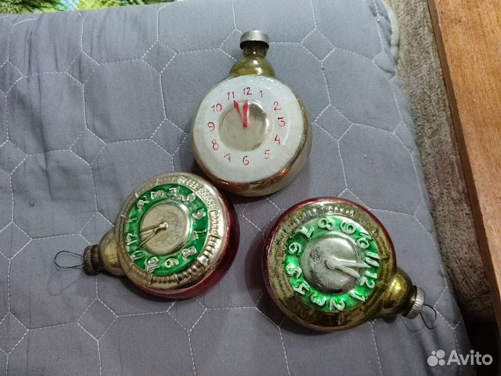 Елочные игрушки СССР. Часы