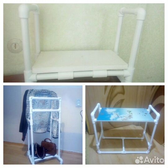 Вешалки, столики, стулья, обувница