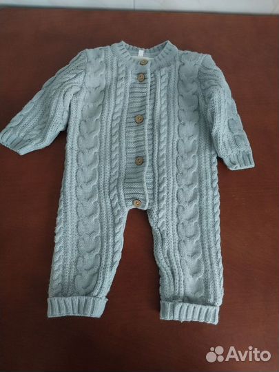 Вязаный комбинезон 62 68