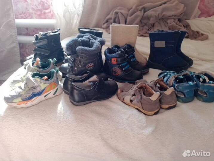 Детская обувь бу 23 размер на мальчика пакетом