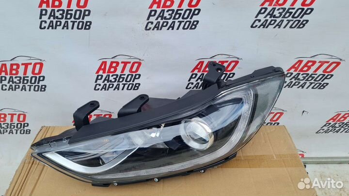 Фара левая Hyundai Elantra 6 AD дхо+ линза