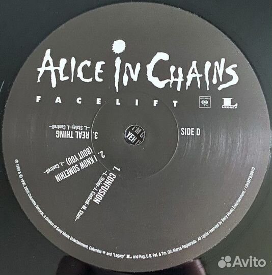 Виниловая пластинка Alice In Chains — facelift (Bl